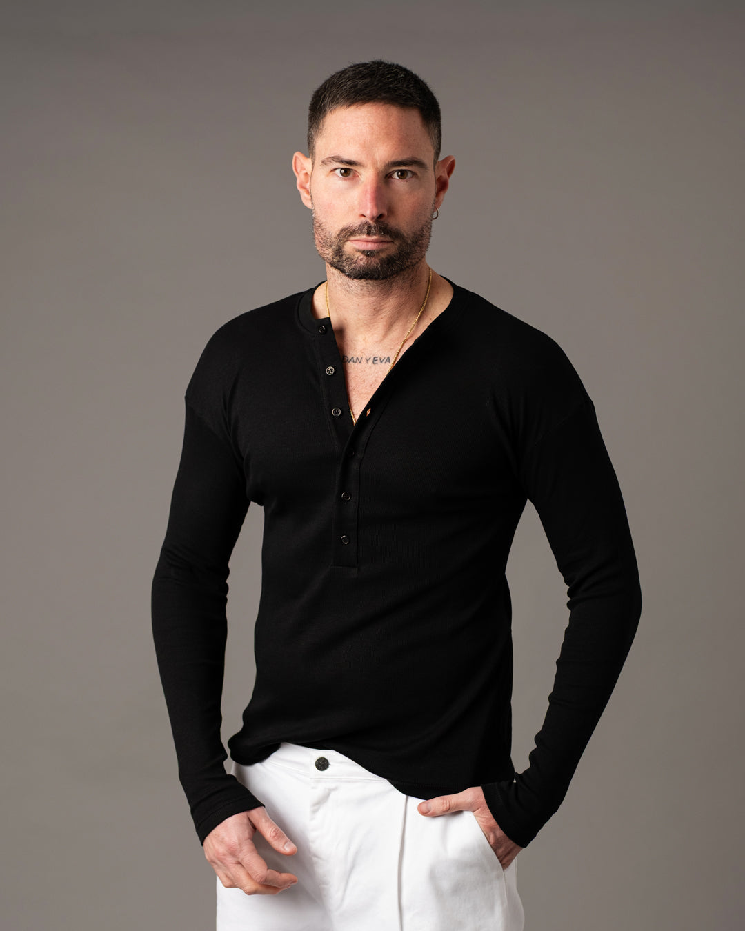 Serafino a coste manica lunga